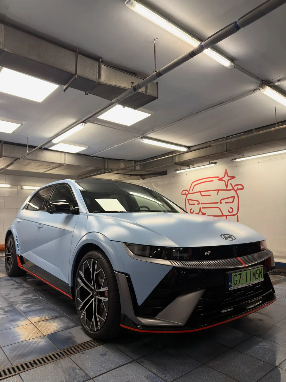 Hyundai Ioniq 5 N po pielęgnacji w Boruch Myjnia